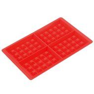 Lautechco&reg; 4-Cavity Waffle Mold Shape Food Grade Plastic,Cake Chocolate Pan, Silicone Mold Baking Mould Kitchen...