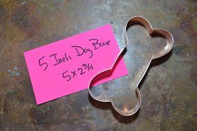 5 Inch Copper Dog Bone Cookie Cutter by The Fussy Pup N2