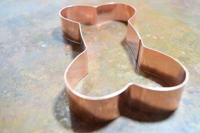 5 Inch Copper Dog Bone Cookie Cutter by The Fussy Pup N3