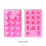 14 Shape Silicone Chocolate Mold Fondant Cake Mould