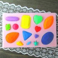 Lovely gem baking holiday gifts DIY cake mold silicone mold baking chocolate biscuit cake decorating mold tools... N2