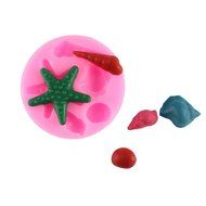 Lariy Silicone Starfish Shell Trays Chocolate Mold Cake Fondant Decorating Tools N2