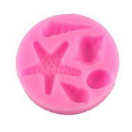 Lariy Silicone Starfish Shell Trays Chocolate Mold Cake Fondant Decorating Tools N4