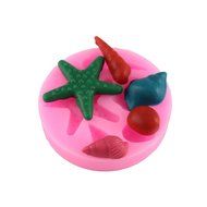 Lariy Silicone Starfish Shell Trays Chocolate Mold Cake Fondant Decorating Tools N5
