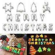 Christmas Stainless Steel Biscuit Cake Cookies Cutter Mould Baking Mold Letter Elk Bell N2