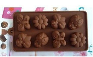 butterfly and flower shape Muffin Sweet Candy Jelly fondant Cake chocolate Mold Silicone tool Ice mould Baking...