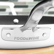 Food &amp; Wine For Gorham Light Cast Iron 6 Quart Casserole, White N3