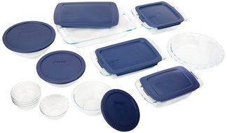 Pyrex Easy Grab 8-Piece Glass Bakeware and Food Storage Set N8