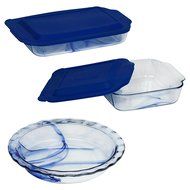 Pyrex Easy Grab 8-Piece Glass Bakeware and Food Storage Set N20