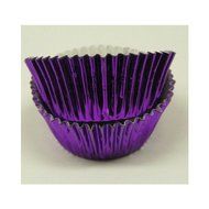 Purple Foil Cupcake Muffin Baking Cups 50 count