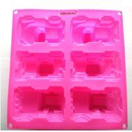 Allforhome(TM) 6 Truck Jeep Car Shape Handmade Soap Molds Silicone Cake Baking Molds Cake Pan Muffin Cups Polymer... N3