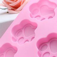 Best Promotion!!! Cat Paw Print Bakeware Silicone Mould Chocolate Cookie Candy Soap Resin Wax Mold Cake Decorating... N7