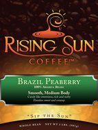 Rising-Sun Roasted Whole Coffee Beans, Brazil Peaberry N2