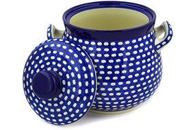 Polmedia Polish Pottery 120 oz Stoneware Tureen H2155E Hand Painted from Ceramika Artystyczna in Boleslawiec Poland... N2