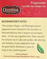 Celestial Seasonings Peppermint Tea, 20 ct N4