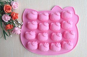 Anyana Hello Kitti Shape Cake Pan Fondant Silicone Mold Chocolate Candy Decoration Tool