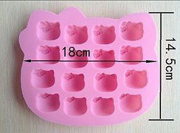 Anyana Hello Kitti Shape Cake Pan Fondant Silicone Mold Chocolate Candy Decoration Tool N4