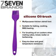 78Seven Bakeware Silicone Kitchen BUNDLE Baking Set. 1 Large Red Tongs, Spoon, Spatula, Turner and Basting Brush N5