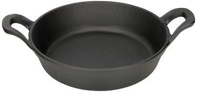 American Metalcraft CIPR7251 Cast Iron Round Casseroles and Pots, 9.625&quot; Length x 7.25&quot; Width, Black