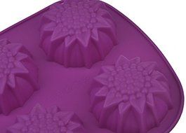 Sunflower Silicone Cake mold Jelly pudding mold Soap mold Baking Tools N3