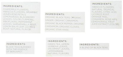 Tazo Assorted Tea Sampler (Pack of 6) N2