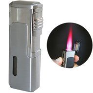 The Tsunami Quad Torch Butane Lighter - Color: Black N14