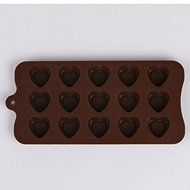 WISDOMTOY Kitchen Household Silicone DIY Chocolate Jelly Candy Mold Cake Making Baking Tray (Rose) N5