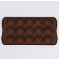 WISDOMTOY Kitchen Household Silicone DIY Chocolate Jelly Candy Mold Cake Making Baking Tray (Rose) N6