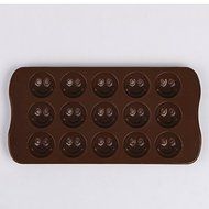 WISDOMTOY Kitchen Household Silicone DIY Chocolate Jelly Candy Mold Cake Making Baking Tray (Rose) N7