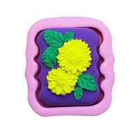 Daisy Embossed Silicone Soap Mold Chocolate Fondant Cake Mould