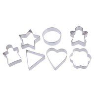 Creative 7pcs Stainles Steel Geometric Cake Fondant Biscuit Pastry Cookies Decorating Mold Mould Cutter Tools