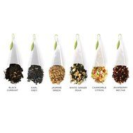 Tea Fort&eacute;&reg; Medium Tin Sampler Gift Assortment with 6 Handcrafted Pyramid Tea Infusers - Black Tea, Green Tea,... N4