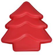 Mini Christmas Tree Silicone Cake and Cookie Mold Pan (5" x 5" x 1" deep)
