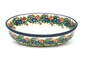 Polish Pottery Baker - Oval - Small - Garden Party