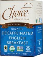 Choice Organic Teas Decaf English Breakfast Tea, 16 Count Tea Bag