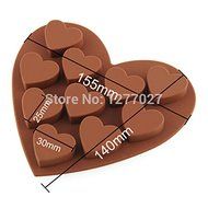 Heart Shape Silicone Cake Cookie Chocolate Mold Mould Ice Cube Tray Baking Tool STs6f