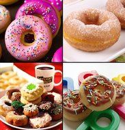 Astra shop 18-Cavity Silicone Donut Pan for Donut, Cake, Bread, Cupcake, Cheesecake, Cornbread, Muffin, Brownie...