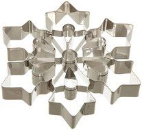 Ateco 14429 Large Snowflake Cookie Cutter, Stainless Steel, 8" diameter