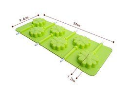 HSE Silicone Molds Flower Lollipop Cake Moulds Pudding Chocolate Model Soap Tools Bakeware Cookie Tools