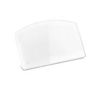 New Star Foodservice 35483 Plastic Bowl and Dough Scraper 3.75" x 5.75", White N3