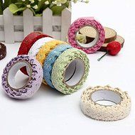Bargain World 170cm DIY Fabric Lace Washi Tape Self Adhesive Scrapbook Sticker N2