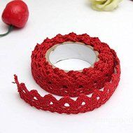 Bargain World 170cm DIY Fabric Lace Washi Tape Self Adhesive Scrapbook Sticker N4