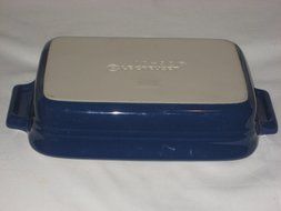 Le Creuset Blue 7x5x2 Inch Stoneware Casserole Baking Dish #10-32 N2