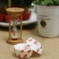 Chocolate Mold Cherry Pattern Paper Baking Cups Cake DIY Mini shopping N2