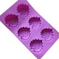 Six Love Heart Lace Love Silicone Cake Mold Pan 11.8"x7"x0.98" Color At Random N2