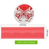Edible Border Cake Lace Mats Silicone Decoration Mat for Fondant Art Kitchenware AK-LSM-03 N2