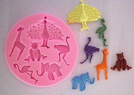 HSE Peacock animal shape silicone cake mold