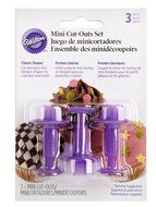 Wilton 1907-1347 Fondant 3-Piece Cutters, Classics, Mini N3