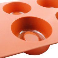 New Vermilion 8-Cavity Silicone Cake Chocolate Soap Mould Tool Candy Cookies Baking Mold Tray N4