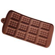 Pack of 2 Waffle Chocolate Inserts Silicone Cake Mold Pan 9"x4.1"x0.19" Color At Random